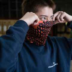 *MASH* noise neck gaiter (orange)