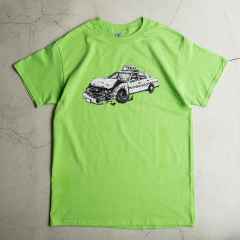 *TAXI BAGS* crash tee (lime green)