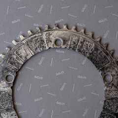 *AARN* 15-panel track chainring (acid contrast)