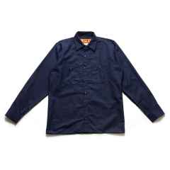 *BLUE LUG* box cut mechanic shirt (navy)
