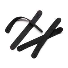 *BLUE LUG* leather zipper pulls (black)