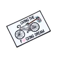 *CRUST BIKES* living the dream patch