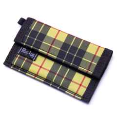 *BLUE LUG* micro wallet (yellow check)