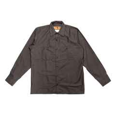*BLUE LUG* box cut mechanic shirt (brown)