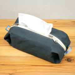 *BLUE LUG* box tissue pouch (wax gray)
