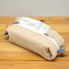 *BLUE LUG* box tissue pouch (beige check)