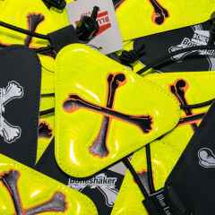 *BONESHAKER MTB×BLUE LUG* triangle reflector (yellow/orange)