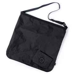 *FAIRWEATHER* packable sacoche (ecopak black)