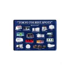 *BLUE LUG* tourist spots magnet (navy)