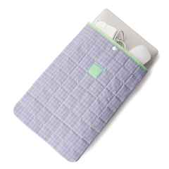 *BLUE LUG* padding pc sleeve (lilac check)