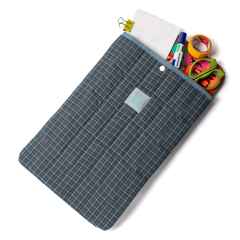 *BLUE LUG* padding pc sleeve (blue check)