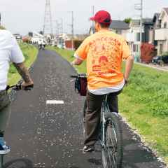 *DIA-COMPE×BLUE LUG* candy shop t-shirt (safety orange)