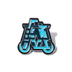 *BLUE LUG* tokyo logo pins (blue)
