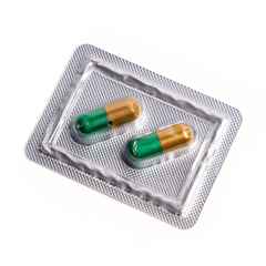 *ANALOG PILL* capsule cable end cap (green/gold)