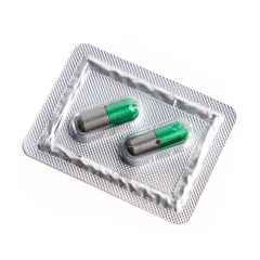 *ANALOG PILL* capsule cable end cap (green/pewter)