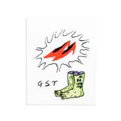 *GHOOOST* transfer sticker (gst high heels erosion flower)