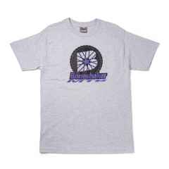 *BONESHAKER MTB* b-wheel t-shirt (gray/purple)