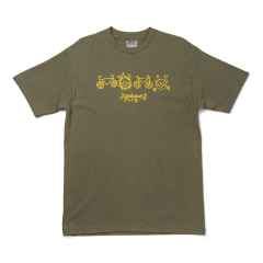 *BONESHAKER MTB* day dream t-shirt (army green)