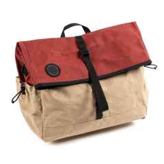 *FAIRWEATHER*  brompton bag (wax wine/mocha)