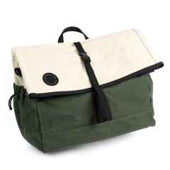 *FAIRWEATHER* brompton bag (waxed canvas/natural/olive)