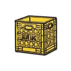 *BLUE LUG* milk crate patch (yellow)