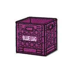 *BLUE LUG* milk crate patch (violet)