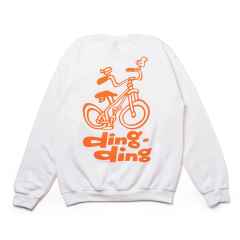 *BLUE LUG* ding ding crewneck sweat (white)