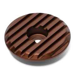*SHOVEL RESEARCH* tc-1 aluminum top cap (brown)