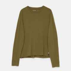 *PORTAL* drift merino long sleeve t-shirt (dark olive)