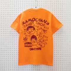 *DIA-COMPE×BLUE LUG* candy shop t-shirt (safety orange)