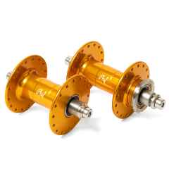 *PHIL WOOD* high flange track hub set (LTD gold/single fixed)