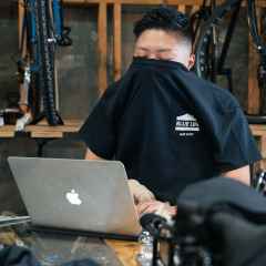 *BLUE LUG* house pocket t-shirt  (black)