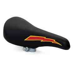 *KUWAHARA* lightning saddle (black/yellow/red)