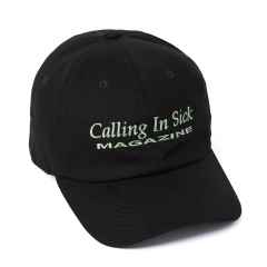 *CALLING IN SICK* embroidered dad hat (black)