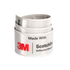 *BL SELECT* 3M reflector ankle band (white/red logo)