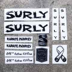 *SURLY* karate monkey new frame decal set (black)