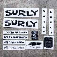*SURLY* ice cream truck new frame decal set (black)