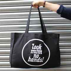 *LOOK MUM NO HANDS* LMNH weekend bag (black)