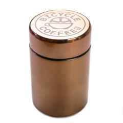 *BICYCLE COFFEE* coffee canister (copper)