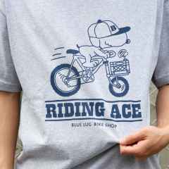 *BLUE LUG* riding ace t-shirt (heather gray)