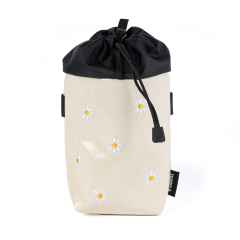 *TEMBEA×FRIDAY* flower embroidery stem bag (natural)