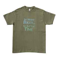 *BLUE LUG* so many bikes so little time t-shirt (military green)