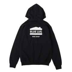 *BLUE LUG* house logo hoodie (black)