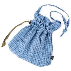 *BLUE LUG* horse feed bag  (light blue check)