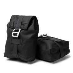 *EERDER METAAL* bag pokets (black)