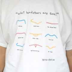 *BLUE LUG* NITTO handlebar t-shirt (white)