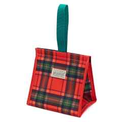 *BLUE LUG* cooler bag (red check/green)