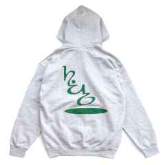 *BLUE LUG* HUB cut shave sauna mizuburo hoodie (ash gray)