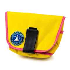 *SPACE AGE TECHNOLOGIES* hip sack (yellow/pink trim)　
