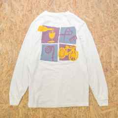 *BLUE LUG* life long sleeve t-shirt (white)
